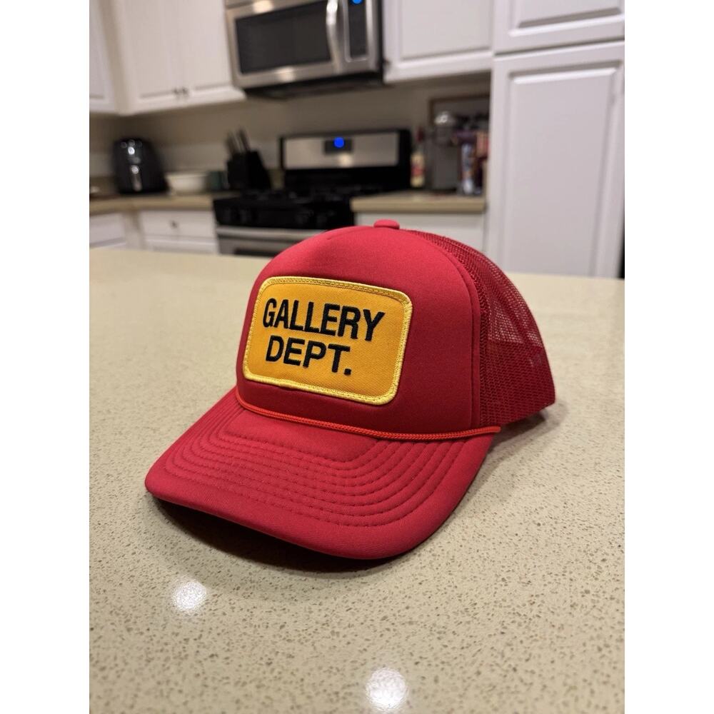 Gallery Dept. Souvenir Trucker Cap Red Mesh Logo Hat